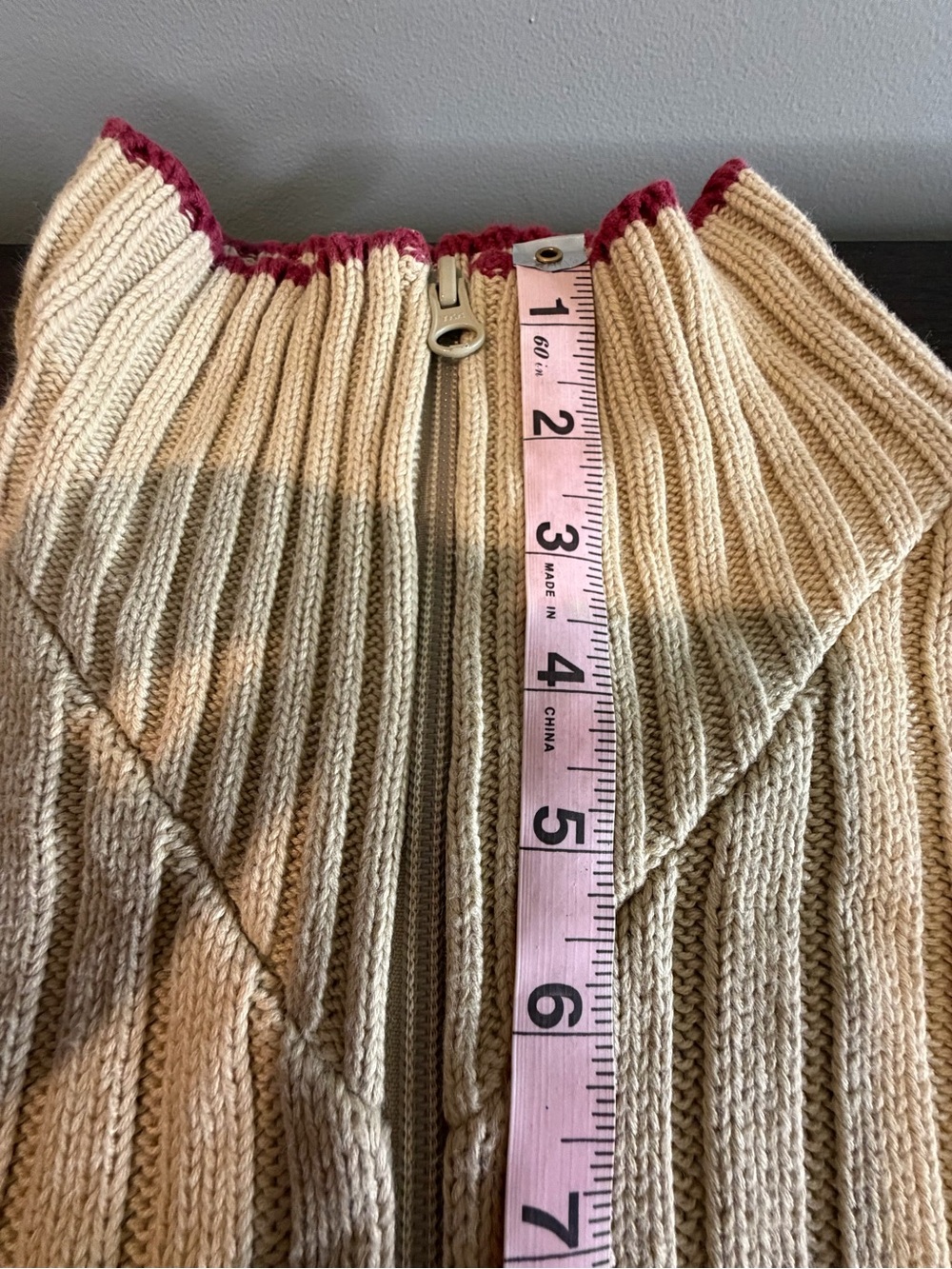 Jacadi Cream Ribbed Zip Jacket - Picture 6 of 10
